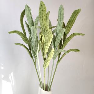 Tricot Chanceux Bambou <span class=keywords><strong>Dracaena</strong></span> Préservé Crochet Feuilles Feuille Saint Valentin Fête Des Mères Cadeaux Laine Crochet Bouquet De Fleurs - Product Image 2