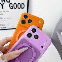 Groothandel gekleurde frosted magnetische telefoonhoesjes met onzichtbare ringhouders standaard Girly voor iPhone 17 16 Pro Max covers