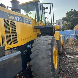 Chargeuse sur pneus Komatsu d'occasion WA470 WA500, chargeuse robuste pour le stockage de sable, de charbon et la manutention de matériaux en vrac - Product Image 4