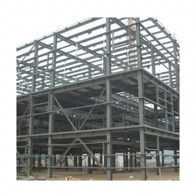Uzay çerçeve çelik yapı bina prefabrik ofis binası ticari prefabrik çelik yapı bina