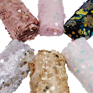 9mm Sequin Tissu Broderie Tissé Uni 100% Polyester Paillettes Sparkle <span class=keywords><strong>Tulle</strong></span> pour Robes de Mariée Filles et Garçons - Product Image 6