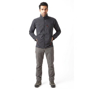Factory Supplier <b>Canvas</b> Soft Shell <b>Jacket</b> Stand Customized Logo Front Zipper Windproof Waterproof Vintage Style OEM Men's - Product Image 1