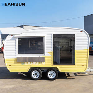 Chariot à café-snacks, <span class=keywords><strong>mini</strong></span> camping-car, kiosque mobile, remorque de camping, camion de nourriture pour bonbons, chips, équipement moderne résistant à la rouille - Product Image 5