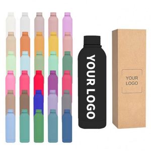 Customized Logo Double Wall <b>Vacuum</b> Insulated Stainless Steel Various Capacities 500Ml Water Bottles Sports With Strap - Product Image 1