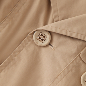 יצרן בגדי רחוב מותאם אישית צווארון דש כפול חזה פופלין כותנה רשמית צנועה שמלה רשמית נשים משרד אלגנטי 2024 - Product Image 5