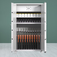 Coffre-fort en acier haute sécurité à double accès, mot de passe électronique, clé mécanique, grand espace intérieur, couleur verte