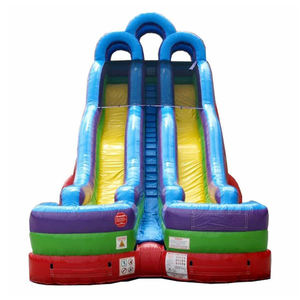 Tyingtobogan — diapositives gonflables gonflables gonflables, Double voie, extérieur Commercial pour enfants, curseur d'eau, grande taille <span class=keywords><strong>avec</strong></span> piscine, pour la <span class=keywords><strong>location</strong></span> - Product Image 1