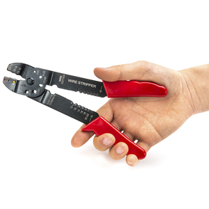 9 "Awg 22-10 dientes de fresado corte de alambre pelado Terminal de encendido herramienta de prensado crimpadora de alambre herramientas de pelado alicates - Product Image 4