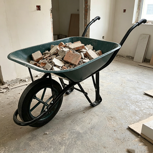 <span class=keywords><strong>Carretilla</strong></span> <span class=keywords><strong>de</strong></span> una rueda metálica resistente y económica para construcción - Product Image 1