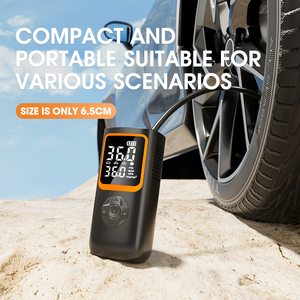Compresseur d'air sans fil 150 PSI pour voiture, moto, vélo, ballons, 6000 mAh, 7,4 V CC, 12 V, mini gonfleur électrique pour pneus de voiture - Product Image 5