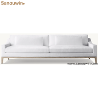 Ensemble de canapés de salon modernes et écologiques en tissu, comprenant un canapé 3 places, un fauteuil et un ottoman, pour la maison, l'hôtel, la villa, la salle à manger