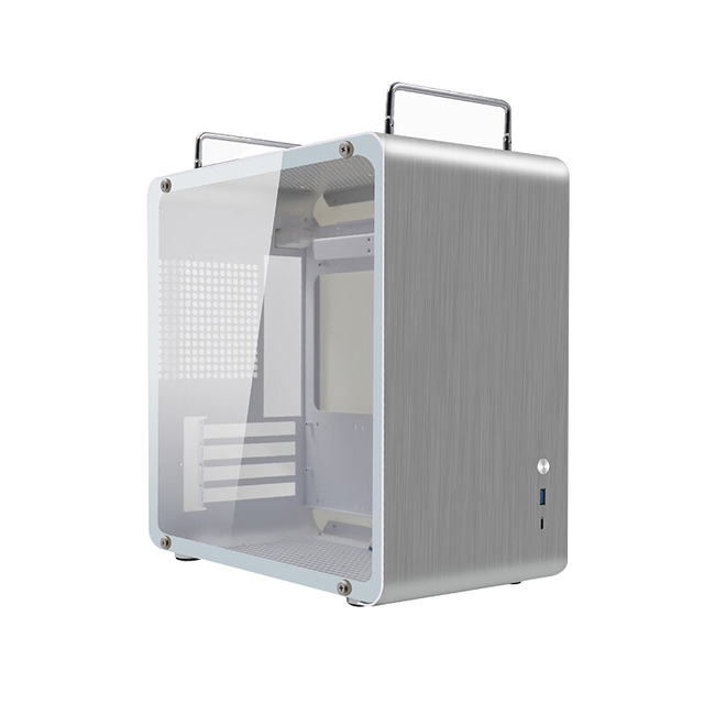 Glass Side Panel  Micro ATX Mini ITX  MATX Gaming Aluminium Computer Case PC Stylish and Compact Portable Pc case