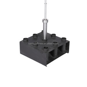 IRONHAWK اللياقة الأرض شنت رف قضيب رفع الأثقال يقف الرأسي شريط حامل تخزين تسعة بار مع 50 مللي متر الأكمام - Product Image 5