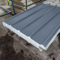 Paneles Sándwich para Techos de EPS de Calidad Industrial, Resistentes al Fuego, Impermeables y Aislantes del Calor para Uso en Almacenes y Garajes