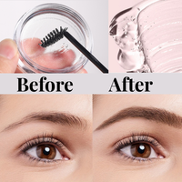 Gel Sourcils Transparent Vegan et Sans Cruauté, Imperméable, Longue Durée, Naturel – Crème et Savon Rehausseur pour Sourcils avec Marque Privée, Vente en Gros