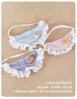 Haute qualité corée Kawaii mignon animaux Anime en peluche Figure Pochacco lapin chien poupée Triangle écharpe maille PP coton jouets cadeaux