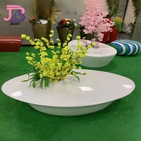 Résistant aux intempéries conception personnalisée GRP FRP jardinière au design moderne pot de plantes en gros siège d'extérieur pour usage commercial