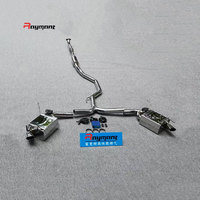 Tuyau d'échappement en acier inoxydable de luxe poli miroir de haute performance Raymant, épaisseur 1,5 mm, avec soupape électronique pour Accord 10e génération