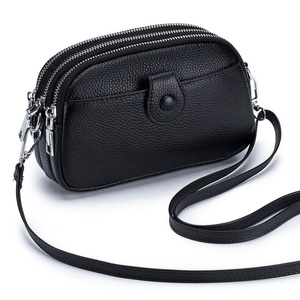 Bolso Bandolera de Cuero Genuino para Mujer Boshiho, Bolso de Hombro, Bolso de Mano Moderno para Teléfono Celular, Estilo Nacional Femenino - Product Image 2