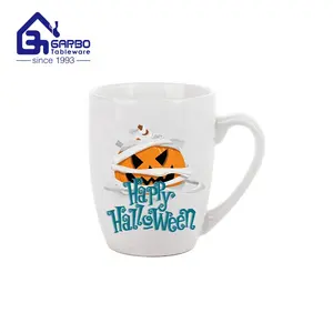 Classic Halloween Designs 12 16oz White Coffee Mug Custom Halloween Style Creative Ceramic Coffee Old Fashioned Mugs