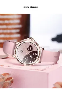 Montre intelligente élégante de luxe pour femmes avec moniteur de fréquence cardiaque, moniteur de sommeil, GPS, boussole, étanche IP67, <span class=keywords><strong>Android</strong></span> <span class=keywords><strong>Wearfit</strong></span> <span class=keywords><strong>Pro</strong></span> - Product Image 3
