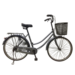 Bicicleta Urbana Shenghong para Mujer, de Una Velocidad, Cuadro de Acero, Llantas de Aleación de Aluminio, Frenos V, Cuadro Totalmente Amortiguado, Canasta, 24-29 - Product Image 2