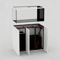 Aquarium de 120 cm, ensemble complet avec système de filtration, aquarium en verre ultra-clair pour poissons d'eau douce