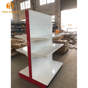 Estantes de supermercado de alta resistencia Estantes de exhibición de <span class=keywords><strong>metal</strong></span> Góndola para soportes de tienda Estante de tienda de comestibles al por menor Estantería de tienda - Product Image 3