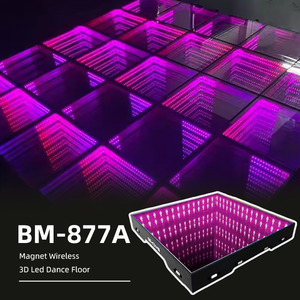 Led Dance Floor Infinity Mirror Technology For Photo Booth Area And Wedding Ceremony Stage Background Decoration - Product Image 1