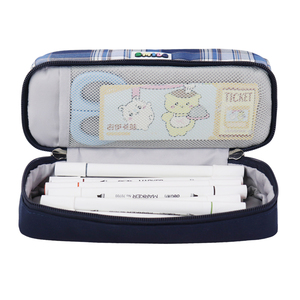 Primary And Secondary Students Pencil Box Office Culture Stationery Bag Plaid Pencil <b>Pouch</b> Custom Double Layer Simple - Product Image 6