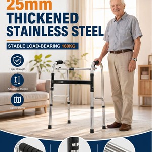 Aide à la marche Hengshunhe, 25 tubes, poignée ergonomique en mousse, support pour personnes âgées, usage domestique et hospitalier - Product Image 4