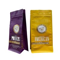 Sachet Doypack Personnalisé Refermable avec Fermeture Éclair pour Emballage et Stockage de Grains de Café