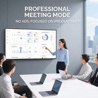 Prix d'usine – Écran interactif plat intelligent Android 13 de 65, 75, 86 pouces, 4K UHD, 20 points multi-touch, 120 Hz, pour réunions