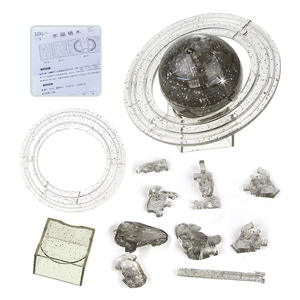 Bricolage assemblage jouet cerveau système solaire 3d cristal puzzle 40pcs saturne pour enfants - Product Image 3