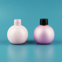 Emballage plastique personnalisé de 140 ml en PET pour shampoing et gel douche, peut être transporté dans une bouteille en plastique sphérique vide