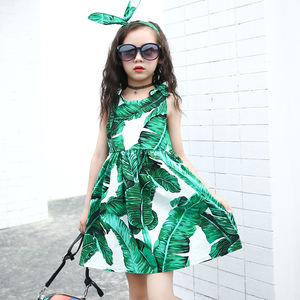 Nuevo Diseño en China, Vestido Verde de una Pieza para Niñas, Ropa Infantil - Product Image 2