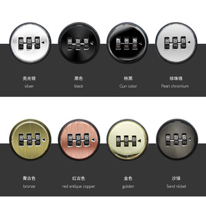 Furniture Lock Combination Drawer Lock Zinc Alloy Keyless Minimalist Design For Cabinet Door Storage Security - Product Image 5