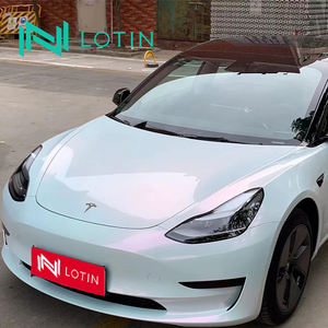 Vinilo Brillante Color Azul Púrpura Diamante para Envolver Autos, Película que Cambia de Color, 3 Años, 1.52*18, Adhesivo para Carrocería - Product Image 4