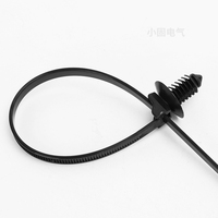 Attache-câble autobloquante en nylon 66 à tête en forme de sapin, modèle X116, indice de résistance au feu 94V-2, -40~+120°C, pour usage électrique industriel