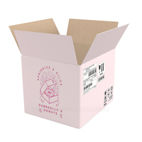 Cartón corrugado grande personalizado Mailer Ecológico Reciclable Desaparición Mate Laminación Embalaje Envío Estampado