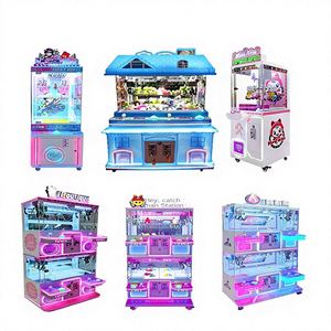 Nouvelle Machine à griffes rouge 2024 à monnayeur pour deux joueurs, matériel de divertissement pour enfants, avec plateau tournant, pour la capture d'autocollants, porte-clés, pendentifs et cadeaux - Product Image 1