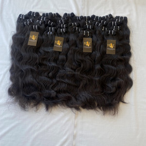Lot de Cheveux Naturels Vierges Non Transformés 100% Bruts, Ondulés Profonds et Lisses, en Gros, Extensions de Cheveux Humains Indiens pour Tissage, Fournisseurs - Product Image 6