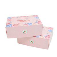 Emballage de boîte cadeau Oem rose, boîte d'emballage à impression personnalisée, boîte d'emballage avec Logo à chaud avec insertion de mousse, 10 pièces