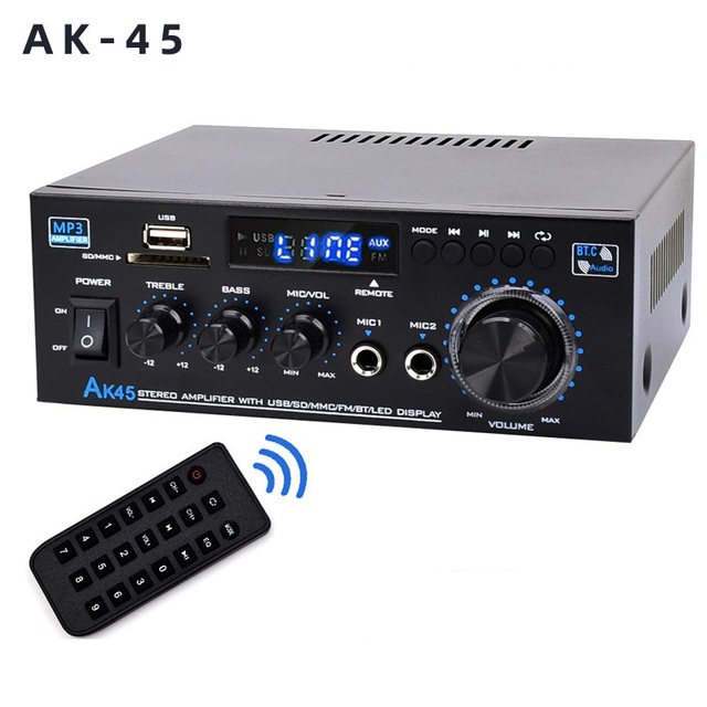 Digital Power Amplifier AK45 Power Amplifier Car-mounted Household Power Amplifier Player