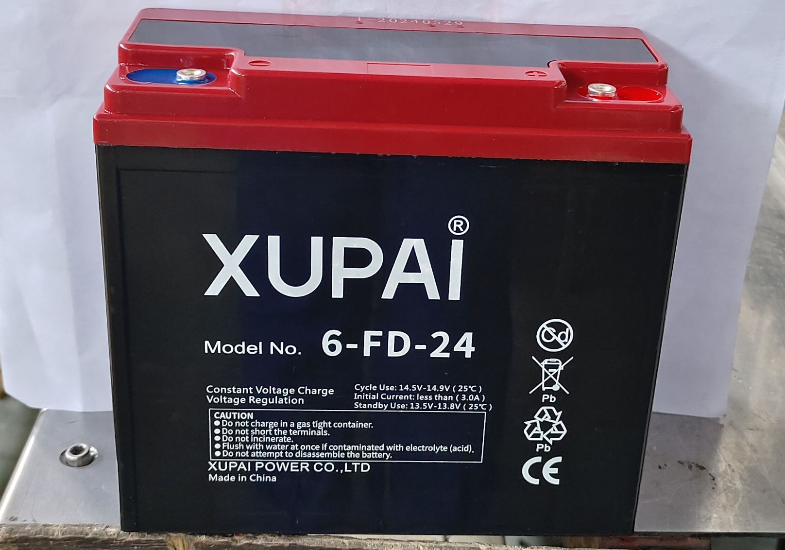 6-DZF-20 Xupai Acid Lead Battery - Deep Cycle for E-bikes
