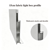 Profilé de cadre en aluminium pour boîte à lumière à film souple pour applications publicitaires d'affichage rétroéclairé