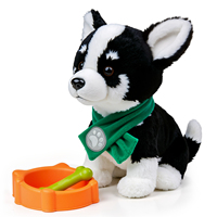 Jouets en peluche interactifs pour enfants Tumama, poupées de chien commandées par la voix, chien en peluche musical, chiot qui marche automatiquement, jouet sensoriel pour bébé