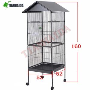 Top çatı metali yetiştiriciliği kuş kafesi papağan kafesi büyük kuş Aviary - Product Image 6