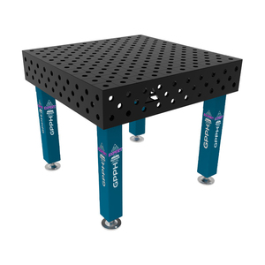Banco de soldadura SteelExpert GPPH 1x1Mt 25mm de espesor, 28mm agujeros en rejilla diagonal - Product Image 1