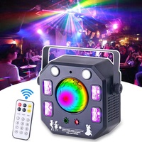 Boule magique RGBW 4 en 1 avec effet led, lumière de scène, kaleiscope, laser disco, pour bar, boîte de nuit, mariage